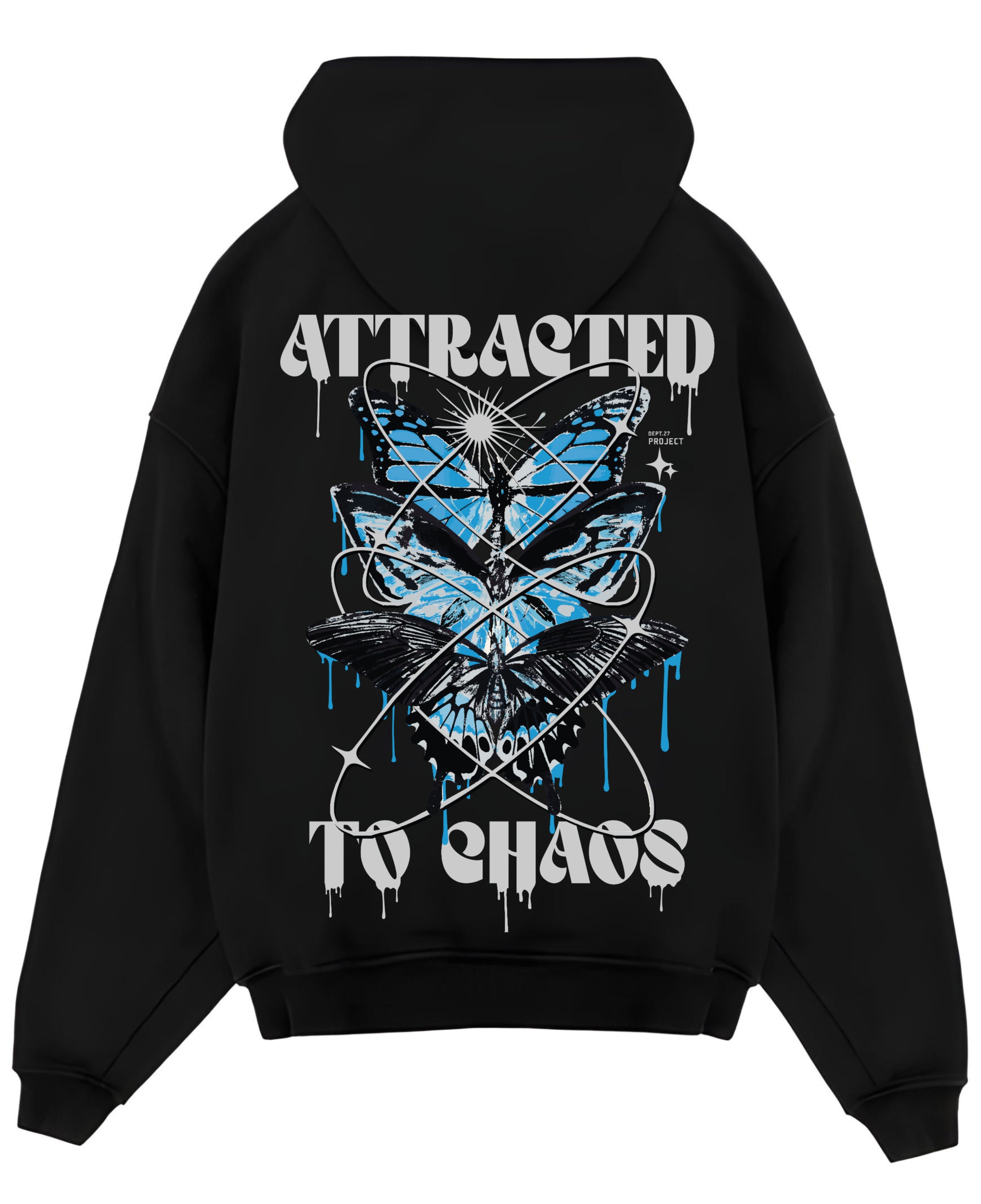 Black Oversized Hoodie Back Design