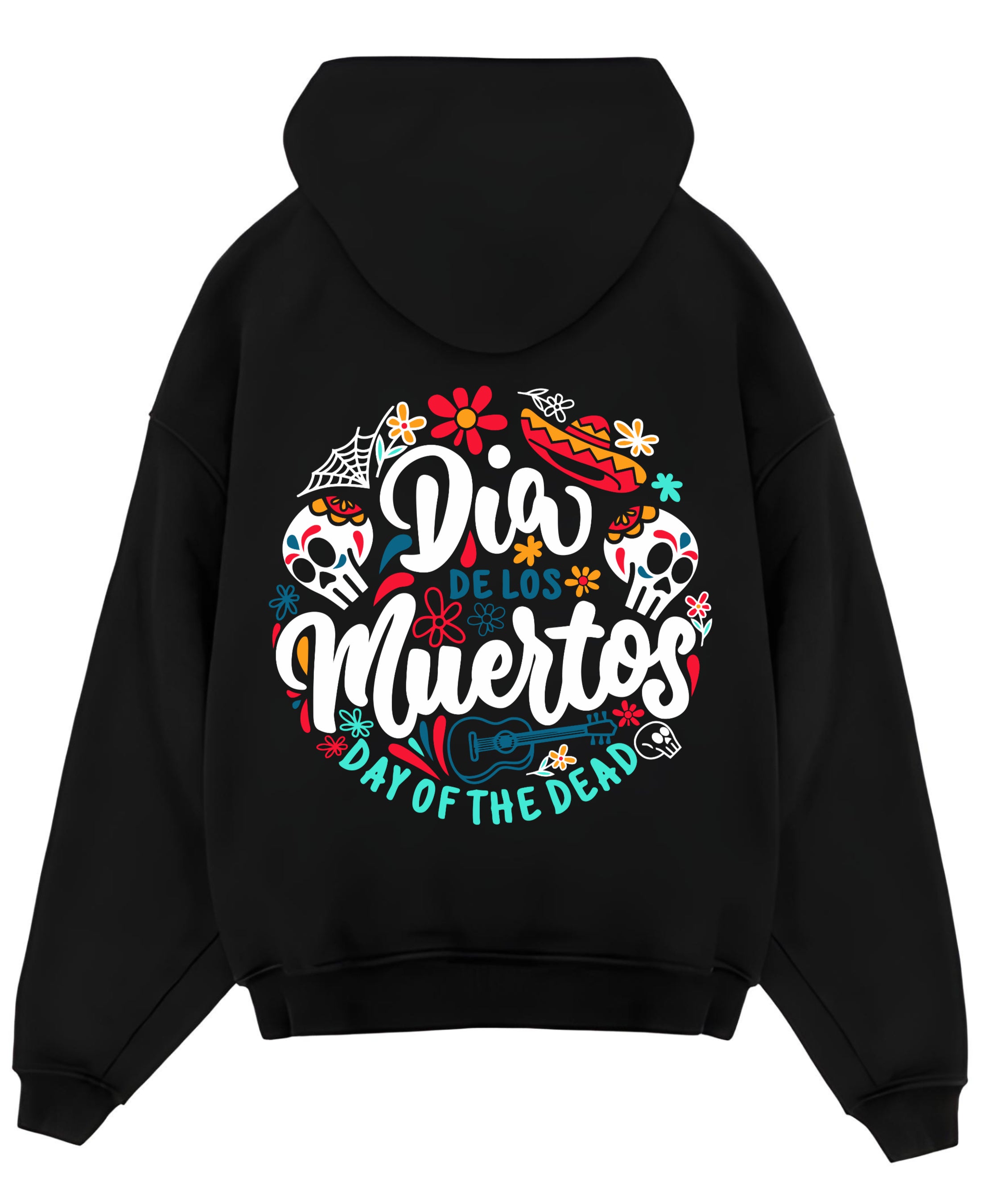 Black Oversized Hoodie Back Design