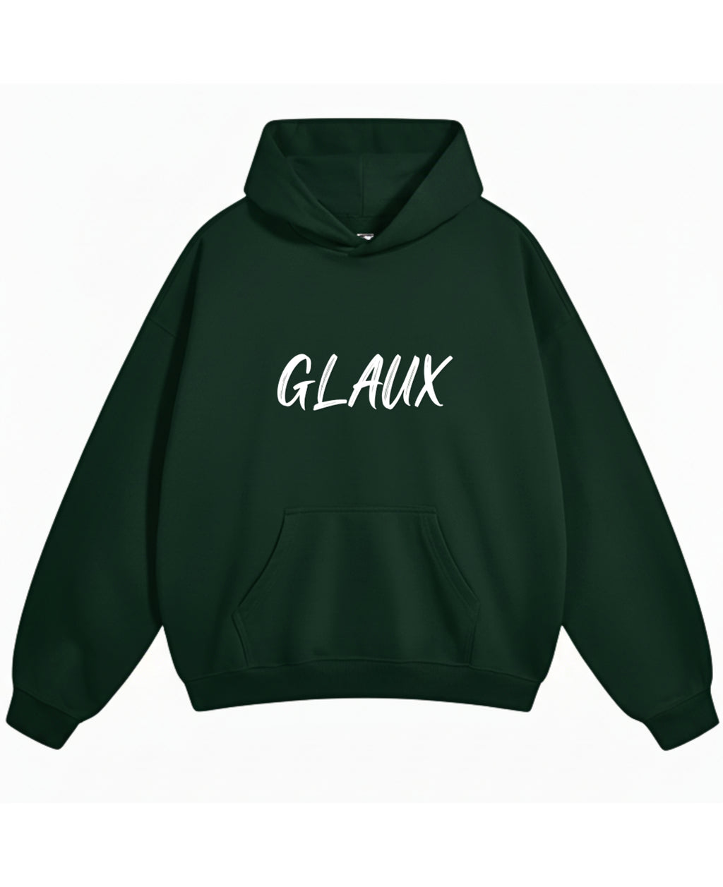 Bottle Green Oversized Hoodie Front Design