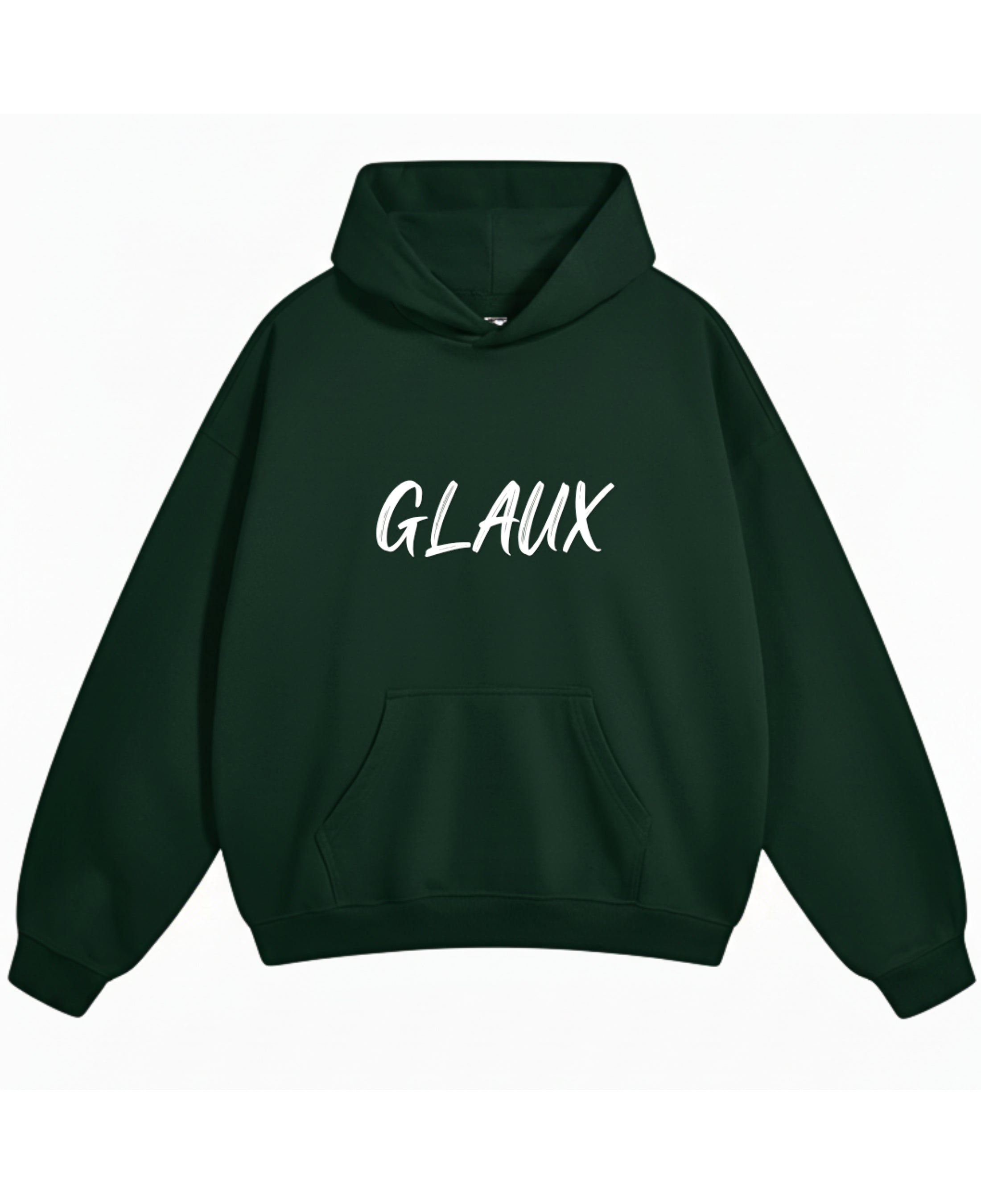 Bottle Green Oversized Hoodie Front Design
