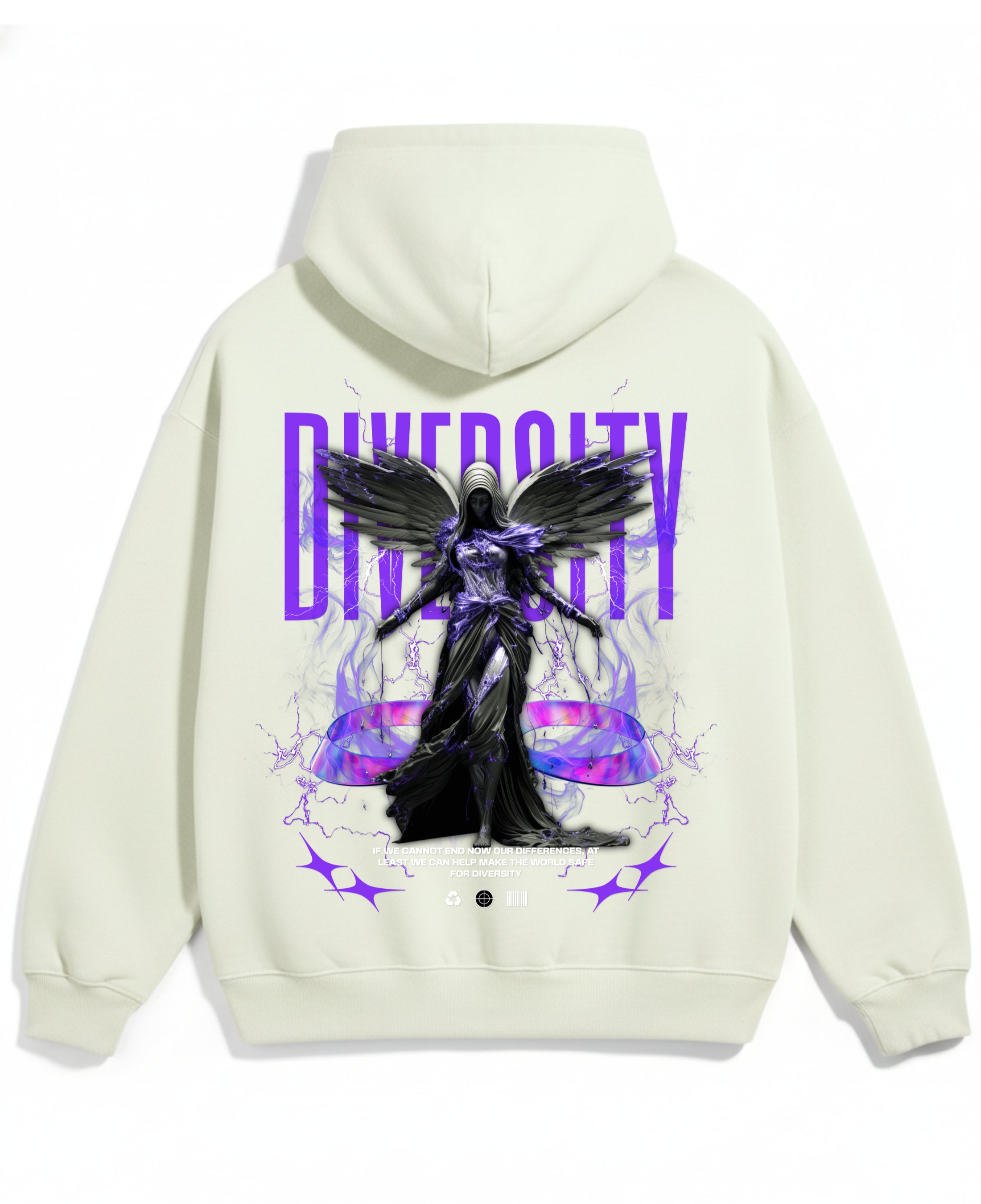 Off-White Oversized Hoodie Back Design