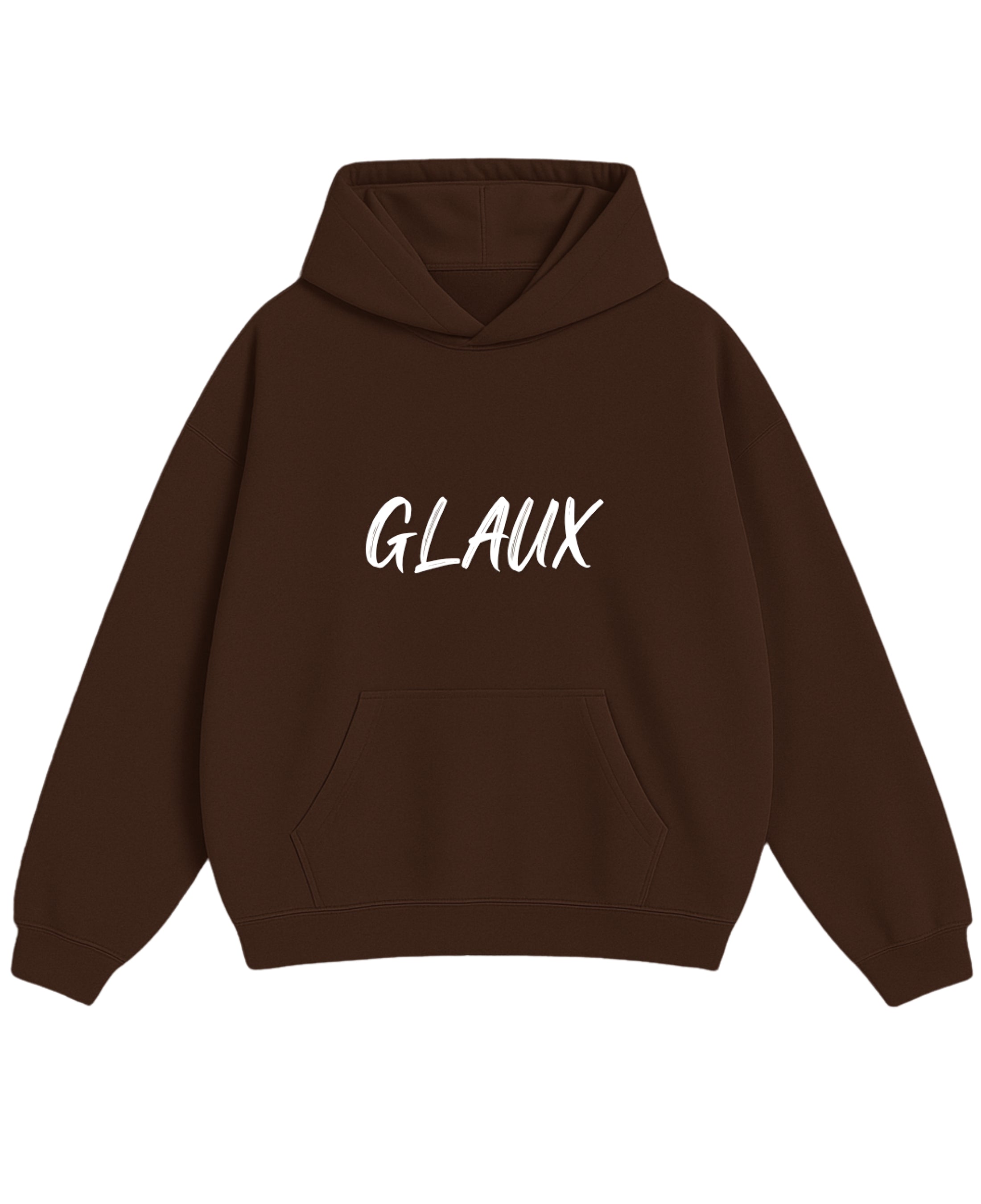 Mocha Brown Oversized Hoodie Front Design