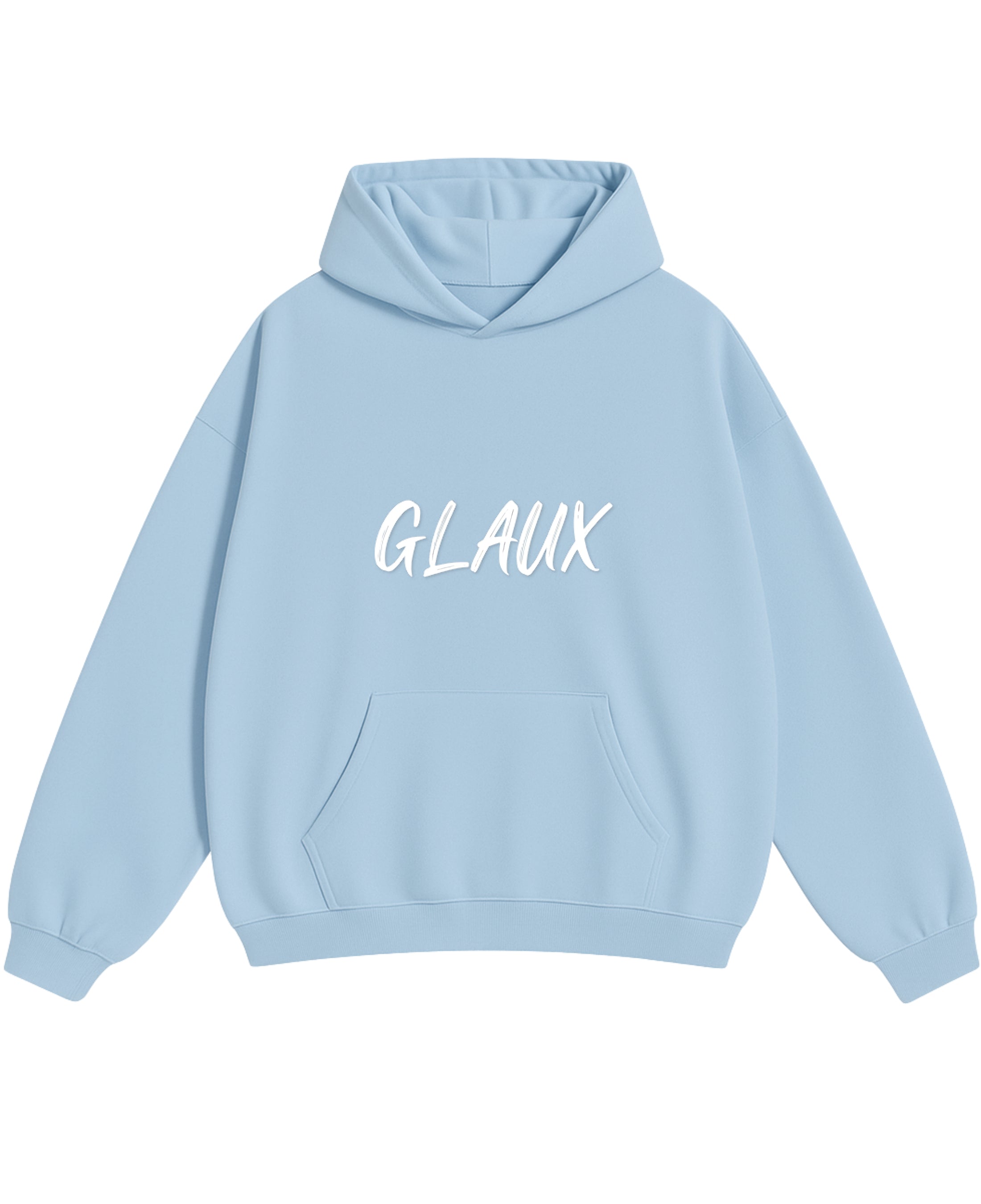 Sky Blue Oversized Hoodie Front Design