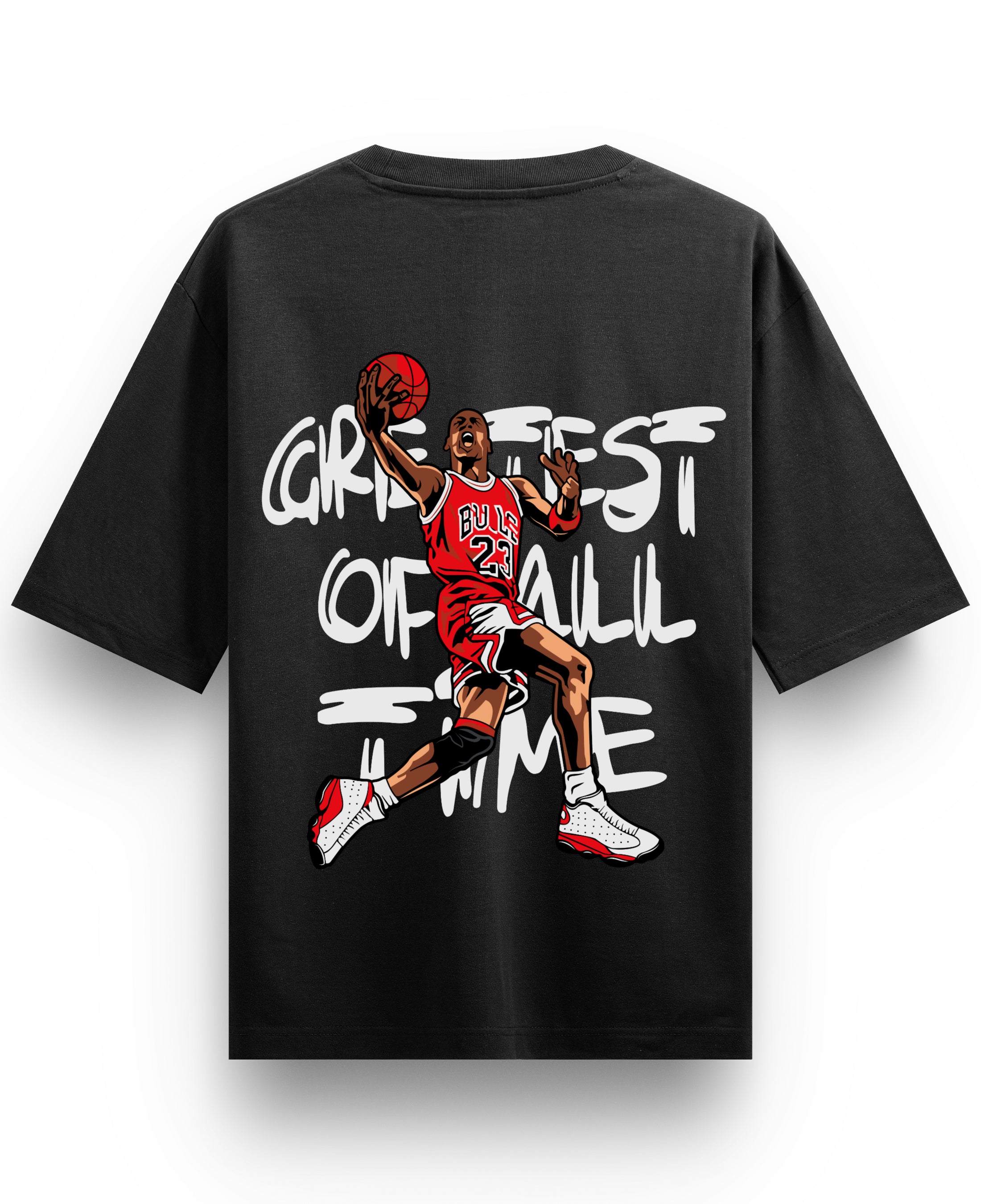 Black Oversized T-shirt Back Design